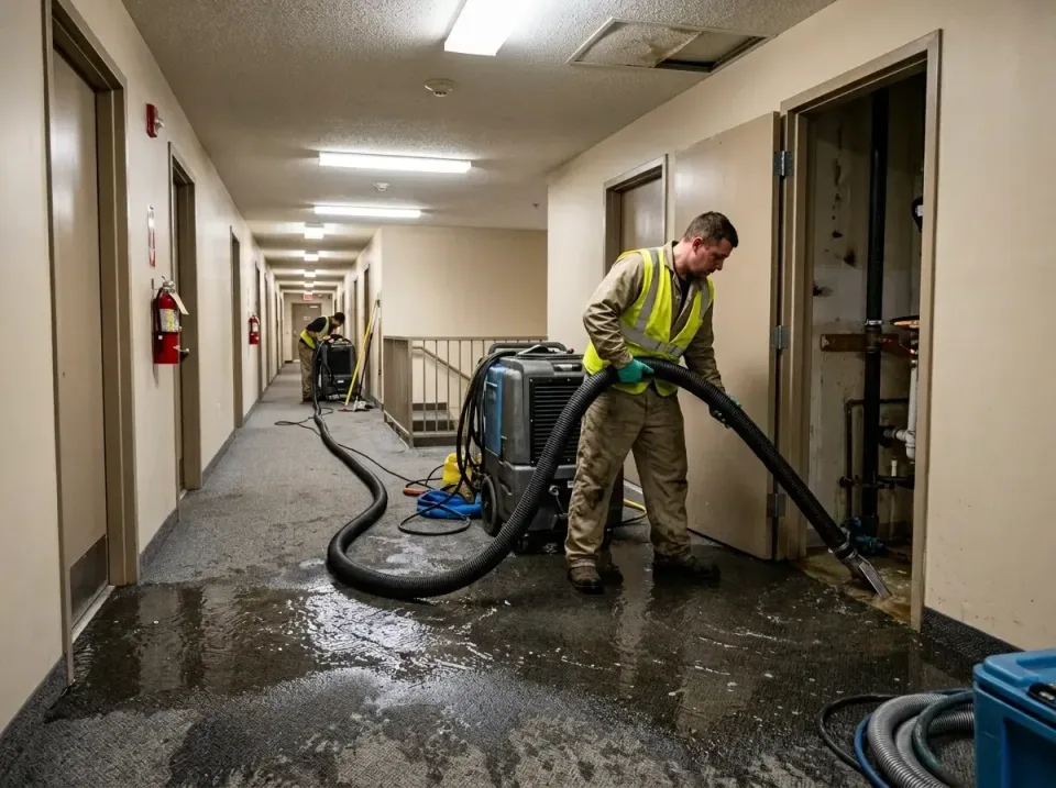 multi-unit-apartment-hallway-f-005 — frequently asked questions, Emergency Burst Pipe Water Extraction & Removal in Vancleav…